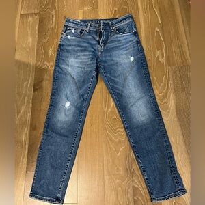 American Eagle Outfitters Men's Distressed Blue Skinny Jeans